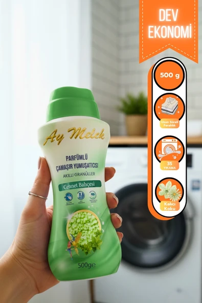 Çamaşır Parfümü 500gr Granül Parçacıklı Çamaşır Yumuşatıcısı (Cennet Bahçesi) - Resim 5