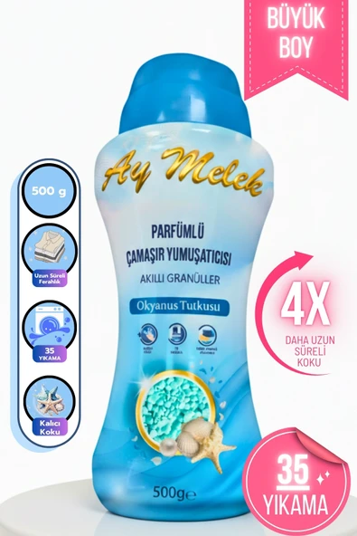 Çamaşır Parfümü 500 gr Çamaşır Yumuşatıcısı Granül Parçacıklı (Okyanus Esintisi) - Resim 3