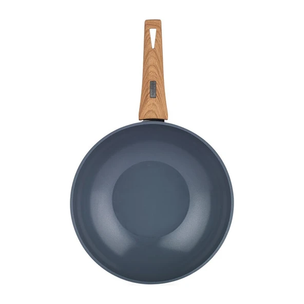 Schafer Fiesta Seramik Wok Tava 28 Cm-1 Parça-Siyah ürün görseli