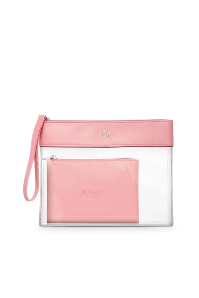 Şeffaf Makyaj Çantası Modern Tasarım - Transparent Beauty Case 001 Black ürün görseli 1