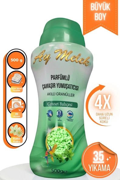 Çamaşır Parfümü 500gr Granül Parçacıklı Çamaşır Yumuşatıcısı (Cennet Bahçesi) - Resim 3