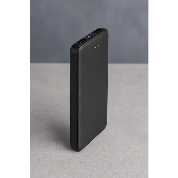 Dexim Slim 10000 mAh Powerbank – 2 USB Çıkışlı, 5V, Çoklu Cihaz Uyumlu Taşınabilir Hızlı Şarj Cihazı - Resim 3