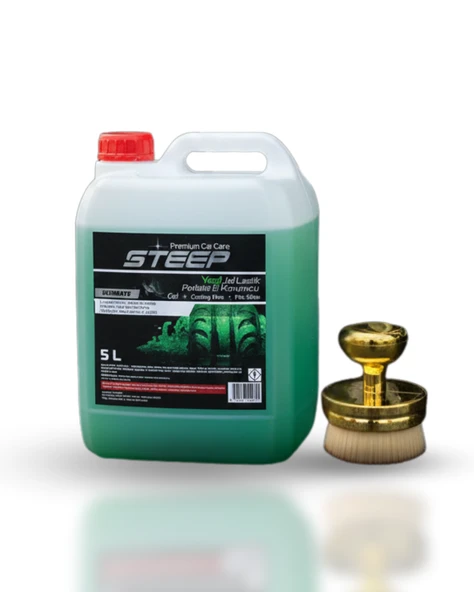 STEEP Ultimate Jel Lastik Parlatıcı Yeşil 5 Lt Gold Lastik Parlatma Fırçası ürün görseli