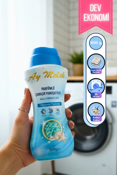 Çamaşır Parfümü 500 gr Çamaşır Yumuşatıcısı Granül Parçacıklı (Okyanus Esintisi) - Resim 2