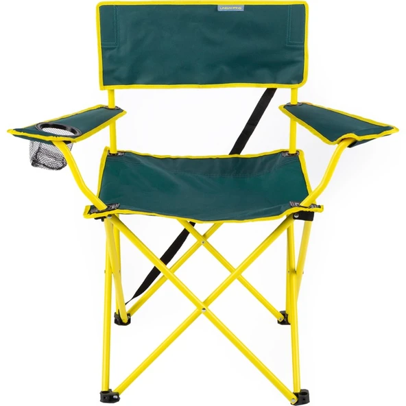 Uniqamping Eco Ergonomik Katlanır Kamp Sandalyesi Yeşil-Sarı ürün görseli