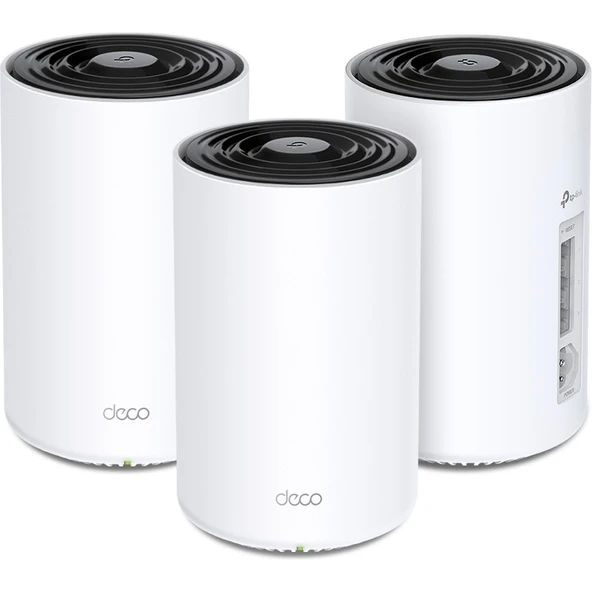 TP-Link Deco PX50 (3-Pack) | Wi-Fi 6 Powerline & Mesh Sistemi | AX3000 Mbps Hız | Fiber Uyumlu | Çift Bant | AI-Roaming | Gigabit Port | 150 Cihaz | 600 m² | WPA3 | Mobil Uygulama ile Kolay Kurulum ürün görseli
