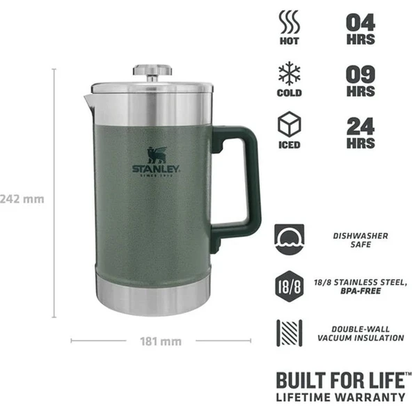 Stanley Klasik French Press Termos 1.4 LT - Resim 4