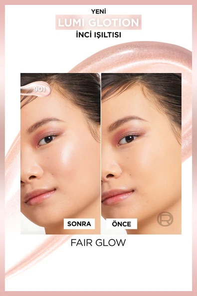 Glotion All-in-one Doğal Işıltı 901 - Fair Glow 40 ml Highlighter, Likit Aydınlatıcı - Resim 5