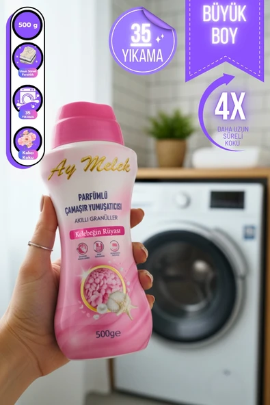 Çamaşır Parfümü Granül Parçacıklı Çamaşır Yumuşatıcısı 500gr (Kelebeğin Rüyası) ürün görseli