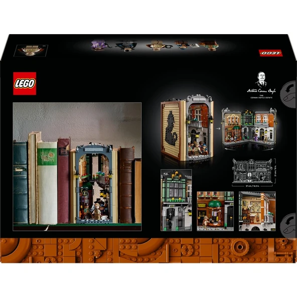 LEGO® Icons Sherlock Holmes: Kitaplık Dekoru 10351 - Yetişkinler Için Koleksiyonluk Model Yapım Seti (1359 Pr) - Resim 4