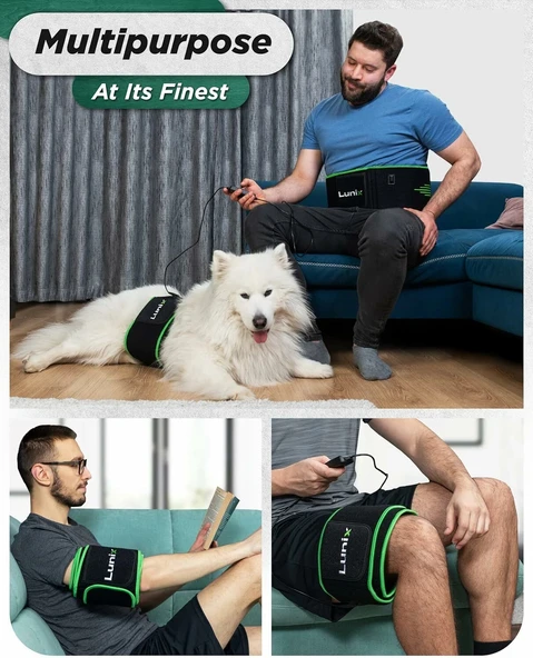 Lunix LX16 Kırmızı Işık Terapi Kemeri Dolasimi Artırın, Kasları Rahatlatın - Yeşil - Resim 4