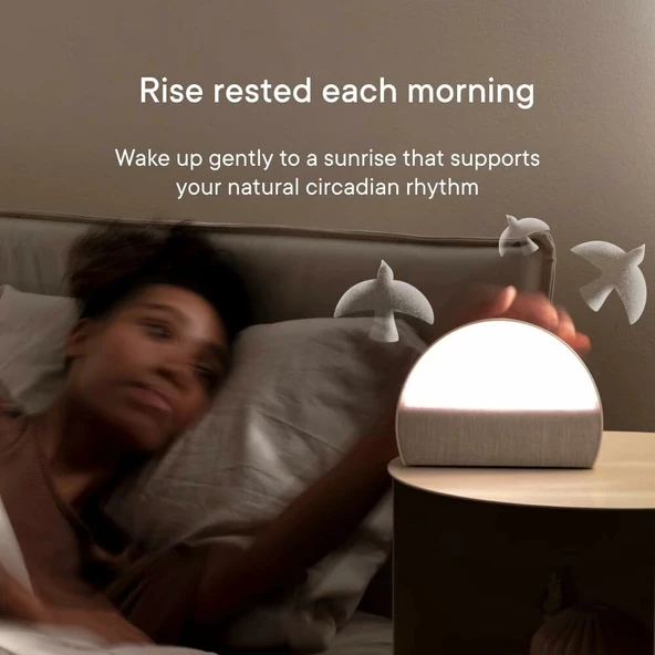 Hatch Restore 2 Gündoğumu Çalar Saat, Ses Makinesi, Akıllı Işık - Macun Rengi - Resim 4