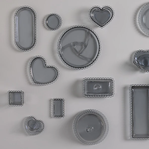 Karaca Glory Servis Tabağı 27 cm Antrasit Cam Malzeme ile Modern Şıklık - Resim 3