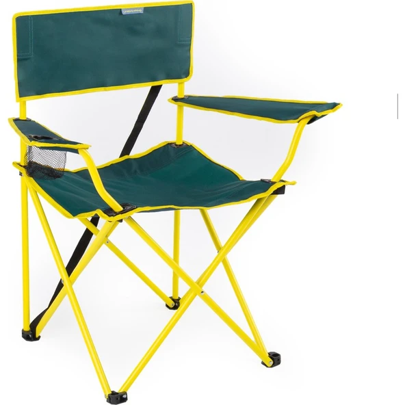 Uniqamping Eco Ergonomik Katlanır Kamp Sandalyesi Yeşil-Sarı - Resim 3