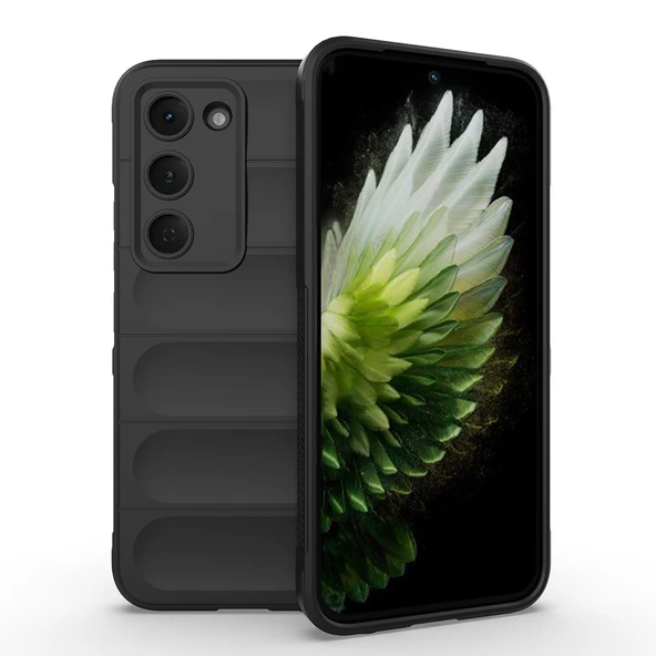 Tecno Spark 40 Pro Kılıf Elde Tutma Kolaylıkla Kaydırmaz Kenar Line Dizayn Optietnik Kapak - Resim 3