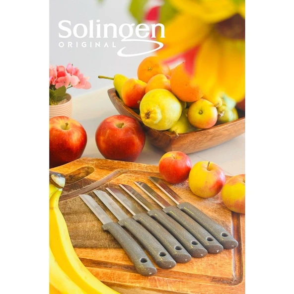 6'lı Orijinal Tırtıklı Meyve ve Sebze Bıçak Seti - Resim 2
