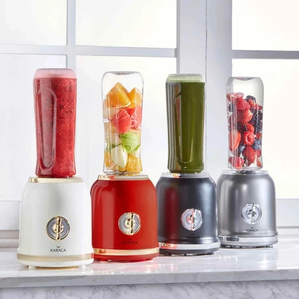 Karaca Retro Personal Kişisel Smoothie Blender Siyah - Resim 3