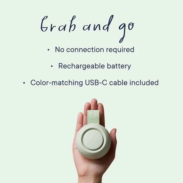 Hatch Rest Go - Taşınabilir Ses Makinesi - Bebek Uyku Emziği - Nane Rengi - Resim 4