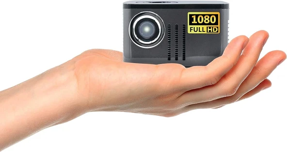 AAXA P7 Mini Projektör, Pilli, Yerel 1080P Çözünürlük ürün görseli 1