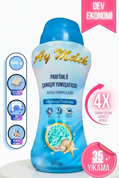 Çamaşır Parfümü 500 gr Çamaşır Yumuşatıcısı Granül Parçacıklı (Okyanus Esintisi) - Resim 4