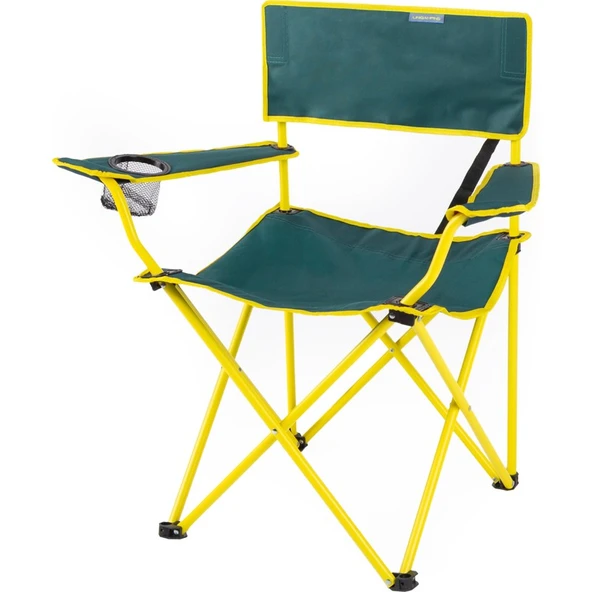 Uniqamping Eco Ergonomik Katlanır Kamp Sandalyesi Yeşil-Sarı - Resim 2