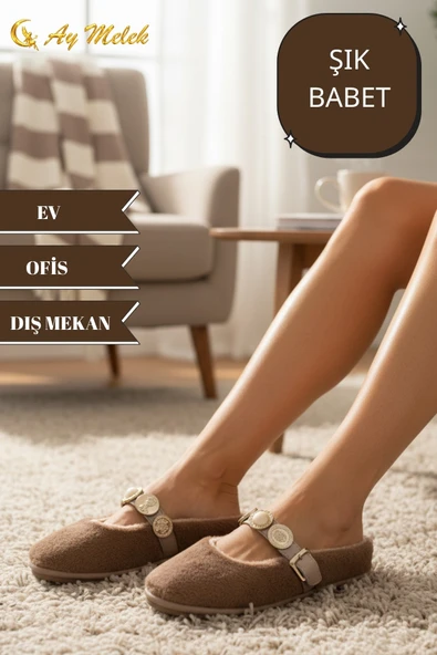 Kadın Babet Ev Ayakkabısı Ofis İş Günlük Şık Rahat Ayakkabı ürün görseli