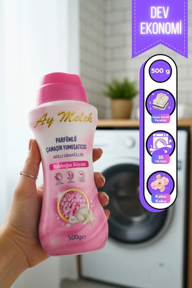 Çamaşır Parfümü 500gr Granül Parçacıklı Çamaşır Yumuşatıcısı (Kelebeğin Rüyası) - Resim 2