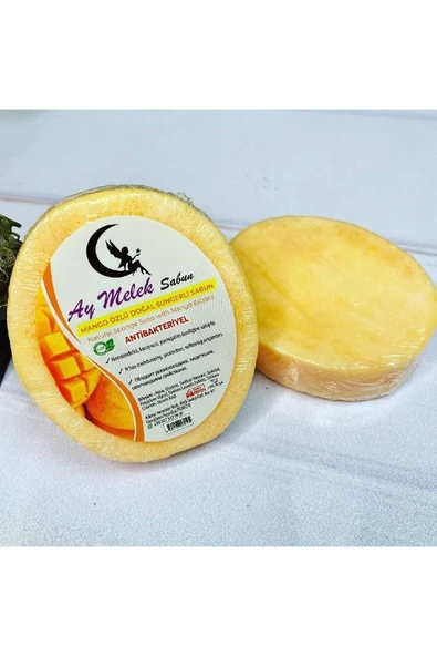Sabun Mango Özlü - Doğal Banyo Süngerli Sabun - Resim 3