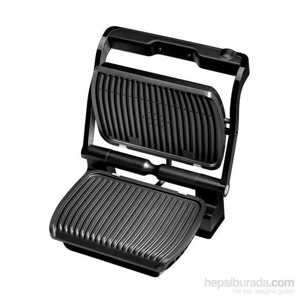 Tefal OptiGrill+ 4 Porsiyon Kapasiteli 2000 Watt 6 Programlı Barbekü Izgara ve Tost Makinesi - Inox - Resim 2