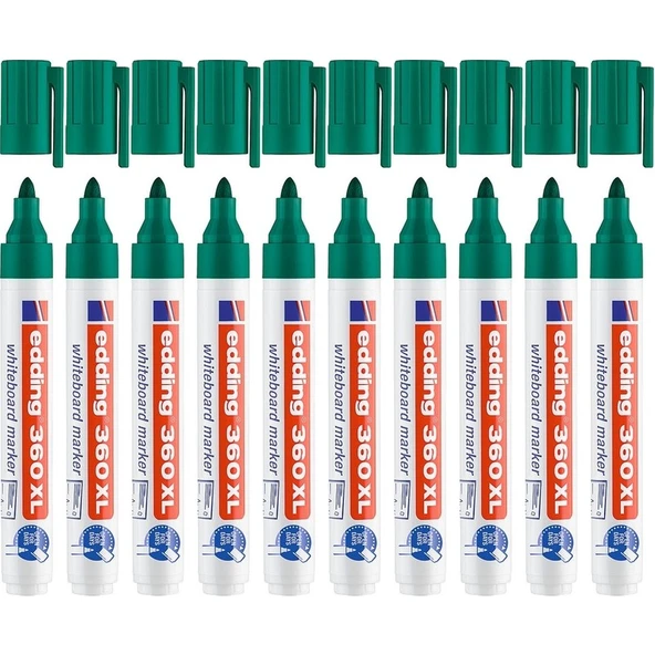 360 Xl Board Marker Beyaz Yazı Tahtası Kalemi Yeşil 10'lu Paket ürün görseli
