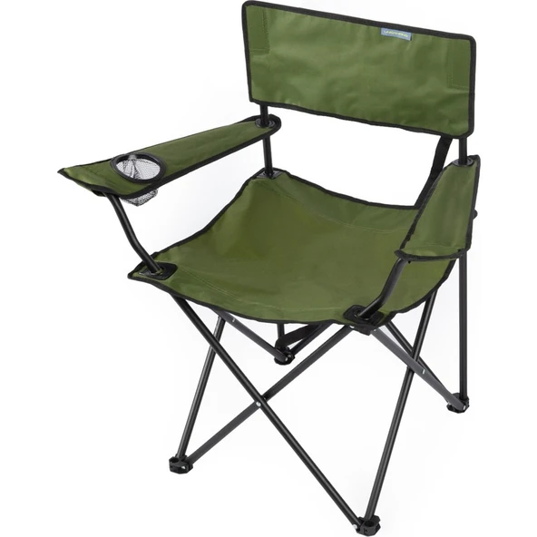 Uniqamping  Eco Ergonomik Katlanır Kamp Sandalyesi Haki-Siyah - Resim 2