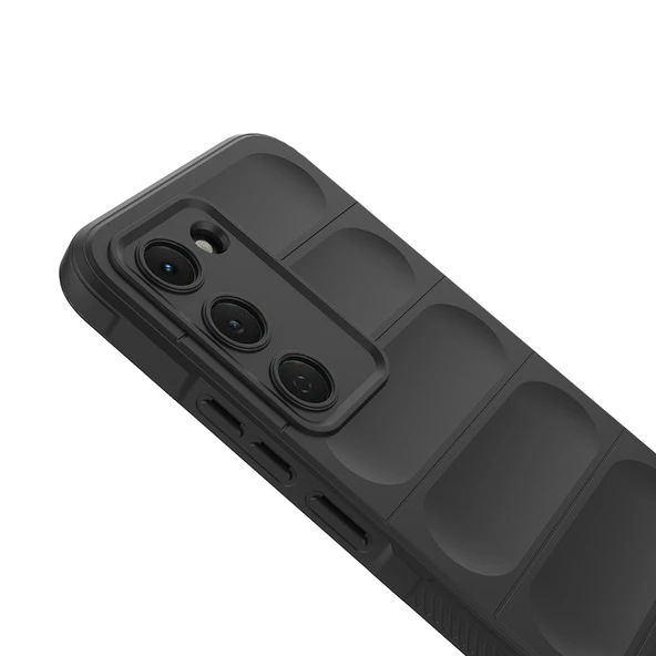 Tecno Spark 40 Pro Kılıf Elde Tutma Kolaylıkla Kaydırmaz Kenar Line Dizayn Optietnik Kapak - Resim 11