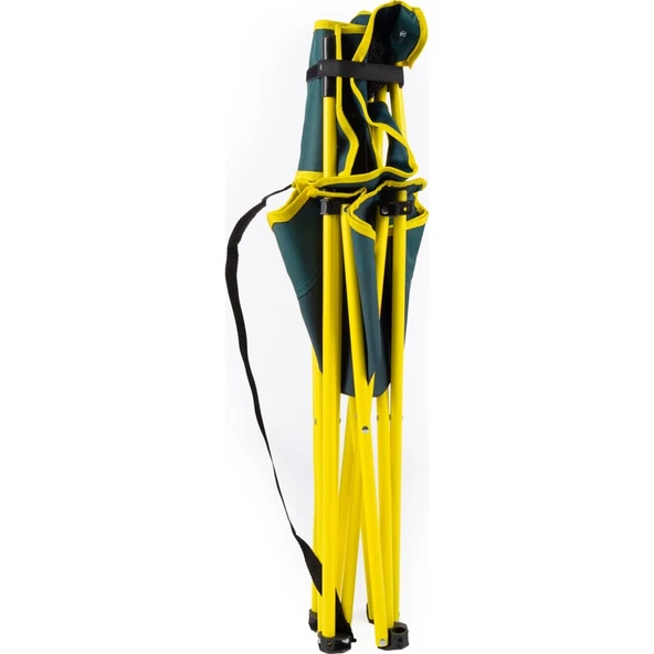 Uniqamping Eco Ergonomik Katlanır Kamp Sandalyesi Yeşil-Sarı - Resim 4