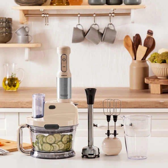 Karaca Mastermaid Prosteel 2000W Mutfak Robotu Soft Cream ürün görseli