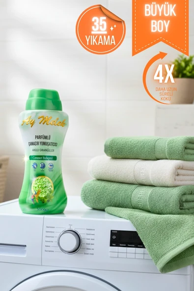 Çamaşır Parfümü 500gr Granül Parçacıklı Çamaşır Yumuşatıcısı (Cennet Bahçesi) - Resim 2