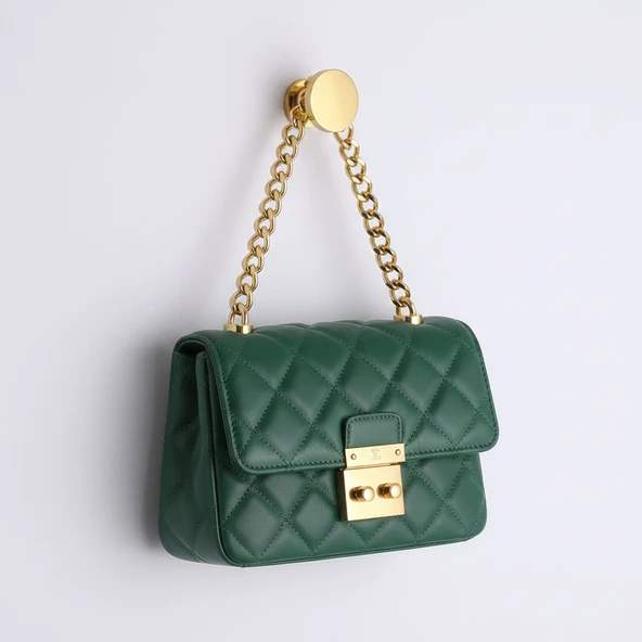 Alex Askılık Askı Gold Altın Duvar Vidalı Çanta Elbise Asma Portmanto Vestiyer Banyo Mutfak Askısı - Resim 2