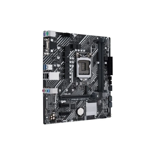 Asus Prıme H510M-E Intel H510 Lga1200 DDR4 3200 Dp Hdmı Vga M2 Usb3.2 Aura Rgb Matx (Prıme H510M-E) Anakart - Resim 3