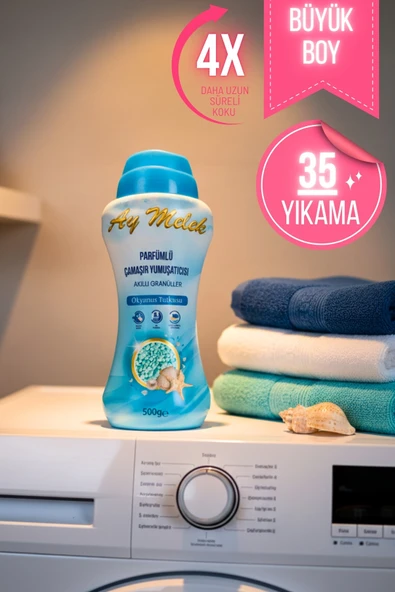 Çamaşır Parfümü 500 gr Çamaşır Yumuşatıcısı Granül Parçacıklı (Okyanus Esintisi) - Resim 2