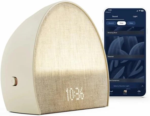 Hatch Restore 2 Gündoğumu Çalar Saat, Ses Makinesi, Akıllı Işık - Macun Rengi ürün görseli 1