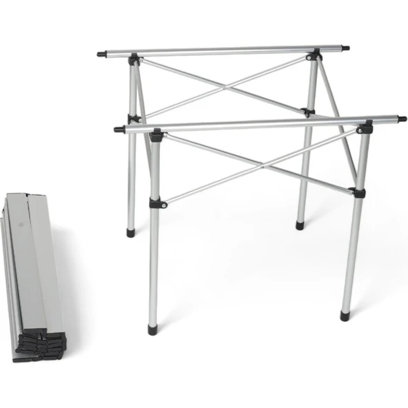 Angel Of Life Uniqmpi Portatif Katlanabilir Alüminyum Masa 70X70X55 - Resim 3