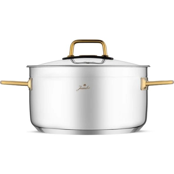 Jumbo Modena 8 Parça Titanyum Gold Tencere Seti - Resim 4