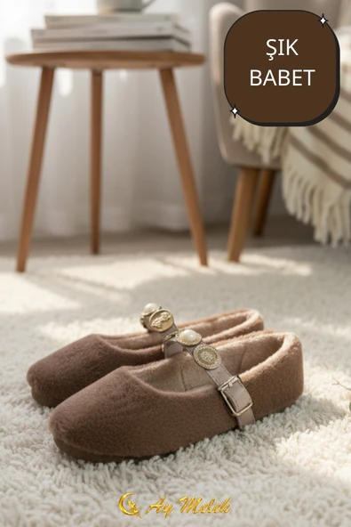 Kadın Babet Ev Ayakkabısı Ofis İş Günlük Şık Rahat Ayakkabı - Resim 2