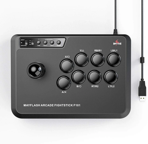 Mayflash Arcade Stick F101 Nintendo Switch/PC/PS3/Android - Resim 2