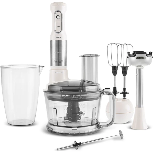 Karaca Prosteel 7 In 1 1000W Süt Köpürtücülü Mutfak Robotu Soft Cream ürün görseli