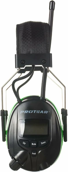 PROTEAR Bluetooth AM FM Radyo Kulaklıklar, 25dB Kulak Koruma - Yeşil - Resim 4