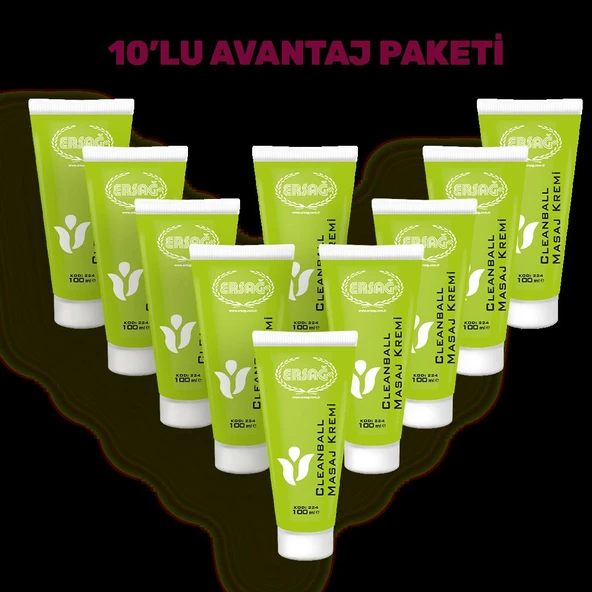 10'lu CLEAN BALL MASAJ KREMİ 200 ML - Resim 2