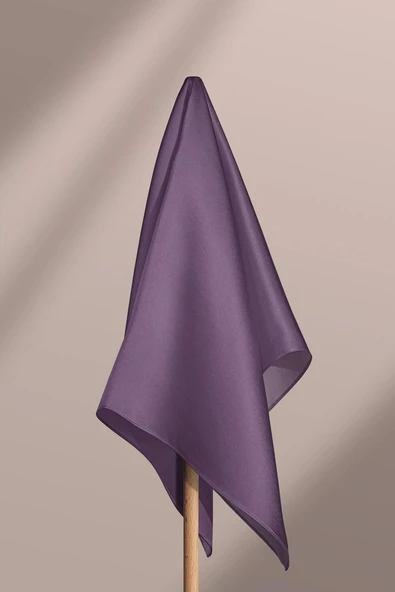 Şifon Leylak Bandana - Resim 5