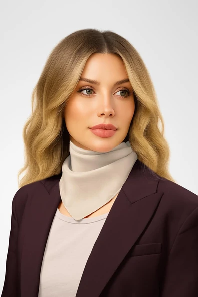 Şifon Krem Bandana ürün görseli