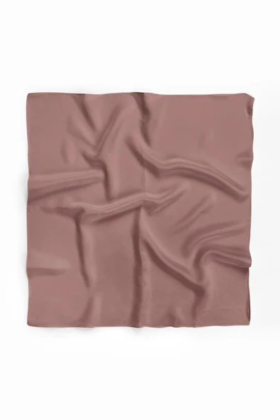 Şifon Gül Kurusu Bandana - Resim 3