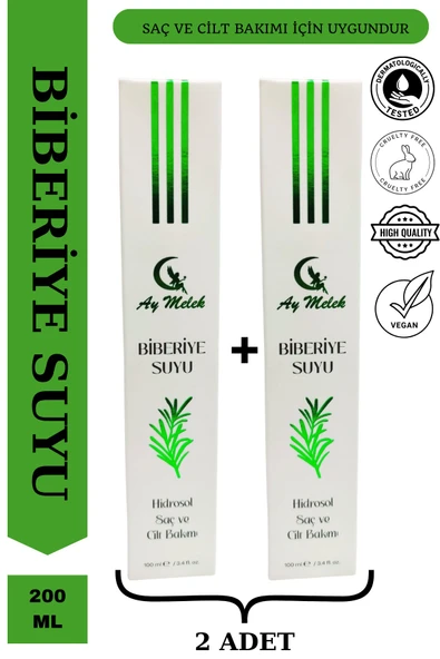 Biberiye Suyu (2 Adet) Dökülme Karşıtı ve Saç Uzamasını Destekleyici %100 Doğal Saç Toniği ürün görseli